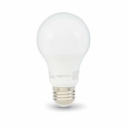 AmazonBasics – Bombilla LED equivalente a no regulable, 10.000 horas de vida útil, A19 (enchapada)