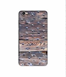 Amazon Brand - Solimo Designer Wooden Blocks Check 3D Printed Hard Back Case Mobile Cover for Vivo Y55L