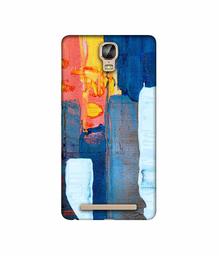 Amazon Brand - Solimo Designer Canvas with Blue Paint 3D Printed Hard Back Case Mobile Cover for Gionee Marathon M5 Plus