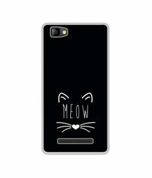 Amazon Brand - Solimo Designer Meow UV Printed Soft Back Case Mobile Cover for Lyf Flame 8