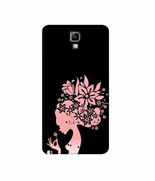 Amazon Brand - Solimo Designer Pink Color Lady Vector 3D Printed Hard Back Case Mobile Cover for Samsung Galaxy Note 3 Neo