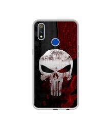 Amazon Brand - Solimo Designer Punisher Skull UV Printed Soft Back Case Mobile Cover for Realme 3 Pro