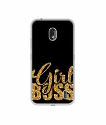 Amazon Brand - Solimo Designer Sparkle Girl Boss UV Printed Soft Back Case Mobile Cover for Nokia 2.2