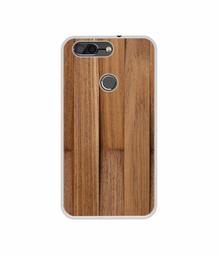 Amazon Brand - Solimo Designer Wooden Art UV Printed Soft Back Case Mobile Cover for InFocus Vision 3 Pro