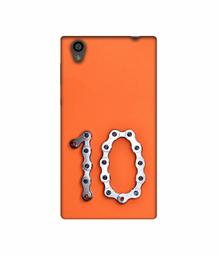 Amazon Brand - Solimo Designer Number Ten 3D Printed Hard Back Case Mobile Cover for Sony Xperia L1