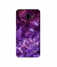 Amazon Brand - Solimo Designer Purpal Stone 3D Printed Hard Back Case Mobile Cover for Samsung Galaxy J6 Plus