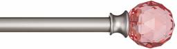 AmazonBasics Decorative 5/8-Inch Curtain Rod with Faceted Ball Finials