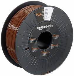 AmazonBasics Filament PLA pour imprimante 3D, 1,75 mm,, Marron, 1 kg