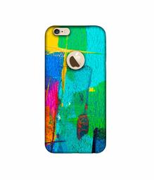 Amazon Brand - Solimo Designer Color Stokes 3D Printed Hard Back Case Mobile Cover for Apple iPhone 6 / 6S (Logo Cut)