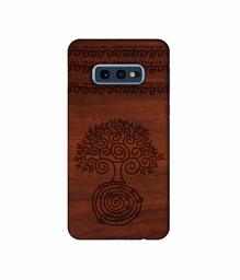 Amazon Brand - Solimo Designer Engraved Patten 3D Printed Hard Back Case Mobile Cover for Samsung Galaxy S10e