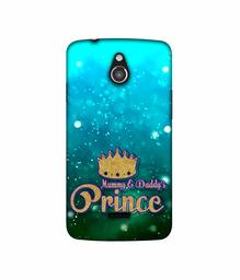 Amazon Brand - Solimo Designer Mummy & Daddy's Prince 3D Printed Hard Back Case Mobile Cover for InFocus M2