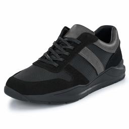 Klepe Men's Black Chunky/Platform Sneakers-6 UK (40 EU) (7 US) (KP741/BLK)