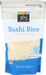 365 Everyday Value, Sushi Short Grain White Rice, 16 oz