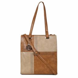 Nia & Nicole Women's Handbag (Tan, Beige)