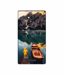 Amazon Brand - Solimo Designer Lake View UV Printed Soft Back Case Mobile Cover for Lava A82