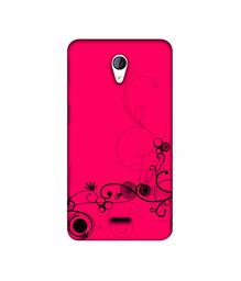 Amazon Brand - Solimo Designer Black Pattern on Pink 3D Printed Hard Back Case Mobile Cover for Micromax Canvas Unite 2 A106