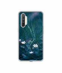 Amazon Brand - Solimo Designer White Flower UV Printed Soft Back Case Mobile Cover for Realme XT