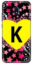 Amazon Brand - Solimo Designer Heart Pattern Alphabet-K 3D Printed Hard Back Case Mobile Cover for Xiaomi Redmi 8A