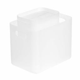 AmazonBasics Lot de 5 bacs de rangement empilables pour tiroir de bureau, dépoli