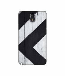 Amazon Brand - Solimo Designer Black Paint Texture on Wood 3D Printed Hard Back Case Mobile Cover for Samsung Galaxy Note 3 N9000