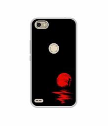 Amazon Brand - Solimo Designer Red Moon UV Printed Soft Back Case Mobile Cover for Itel S21