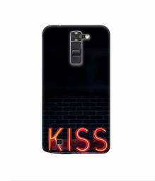 Amazon Brand - Solimo Designer Kiss 3D Printed Hard Back Case Mobile Cover for LG K7