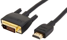 AmazonBasics HDMI till DVI-adapterkabel (senaste standarden)-1,8 meter, 24-pack, (Inte för anslutning till SCART- eller VGA-anslutningar)