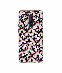 Amazon Brand - Solimo Designer Unicorn Texture 3D Printed Hard Back Case Mobile Cover for OnePlus 7T Pro