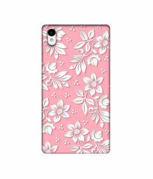 Amazon Brand - Solimo Designer White Flower Pattern 3D Printed Hard Back Case Mobile Cover for Sony Xperia Z2