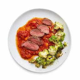 Amazon Meal Kits, Steak Pizzaiola with Charred Romanesco and Pesto, Serves 2