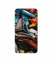 Amazon Brand - Solimo Designer Painting Texture 3D Printed Hard Back Case Mobile Cover for Samsung Galaxy M21 / M30s