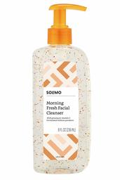 Amazon Brand - Solimo Morning Fresh Facial Cleanser with Ginseng and Vitamin C, 8 Fluid Ounce