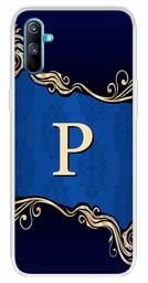 Amazon Brand - Solimo Designer Multicolor Blue Pattern Alphabet-P Printed Soft Back Case Mobile Cover for Realme C3