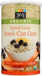 365 EVERYDAY VALUE Organic Quick Cook Steel Cut Oats, 24 OZ