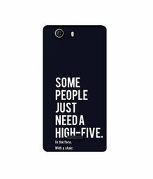 Amazon Brand - Solimo Designer High-Five 3D Printed Hard Back Case Mobile Cover for Micromax Canvas Nitro 2 E311