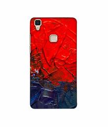 Amazon Brand - Solimo Designer Red Wax Color 3D Printed Hard Back Case Mobile Cover for Vivo V3