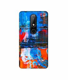 Amazon Brand - Solimo Designer Multicolor Wax On Canvas 3D Printed Hard Back Case Mobile Cover for Nokia 6.1 Plus