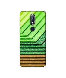 Amazon Brand - Solimo Designer Green Shad Texture 3D Printed Hard Back Case Mobile Cover for Nokia 7.1