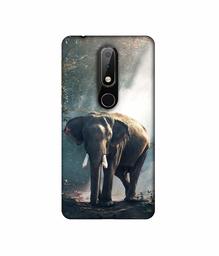 Amazon Brand - Solimo Designer Elephant 3D Printed Hard Back Case Mobile Cover for Nokia 6.1 Plus