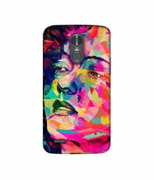 Amazon Brand - Solimo Designer Multicolor Lady Vector 3D Printed Hard Back Case Mobile Cover for LG Stylus 3