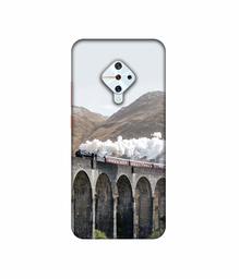 Amazon Brand - Solimo Designer Steam Train 3D Printed Hard Back Case Mobile Cover for Vivo S1 Pro