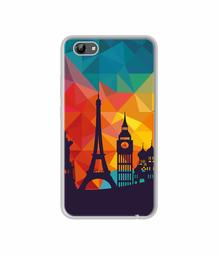 Amazon Brand - Solimo Designer Colored Paris UV Printed Soft Back Case Mobile Cover for Vivo Y71