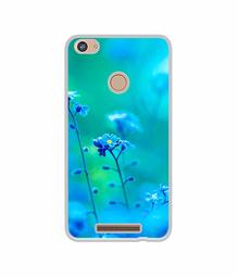 Amazon Brand - Solimo Designer Blue Flower UV Printed Soft Back Case Mobile Cover for Comio P1 4G