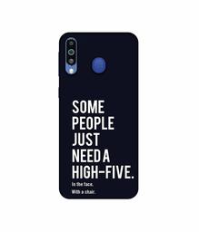 Amazon Brand - Solimo Designer High-Five 3D Printed Hard Back Case Mobile Cover for Samsung Galaxy M21