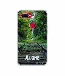 Amazon Brand - Solimo Designer Alone UV Printed Soft Back Case Mobile Cover for Oppo F9 Pro