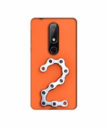 Amazon Brand - Solimo Designer Two Number 3D Printed Hard Back Case Mobile Cover for Nokia 6.1 Plus