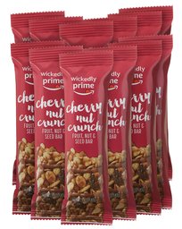 Wickedly Prime Fruit, Nut & Seed Bar, Cherry Nut Crunch, 1.4 Ounce (Pack of 12)