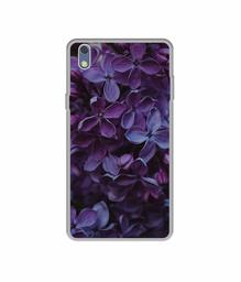 Amazon Brand - Solimo Designer Purple Flowers UV Printed Soft Back Case Mobile Cover for Lyf Water 8