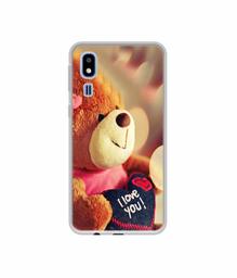 Amazon Brand - Solimo Designer Teddy Bear UV Printed Soft Back Case Mobile Cover for Samsung Galaxy A2 Core