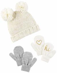 Simple Joys by Carter's Girl's Hat and Mitten Set